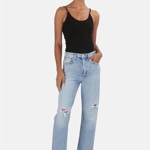 Agolde 90s Mid Rise Loose Fit Jeans in Captured | Size 27